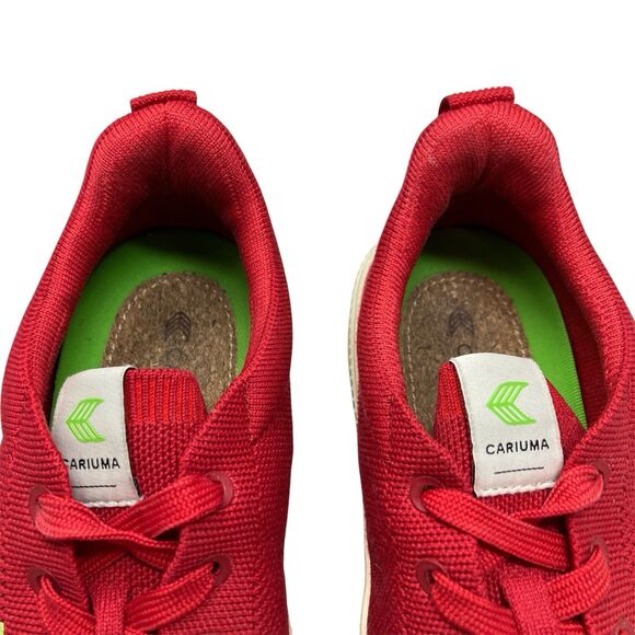 Cariuma Sneakers Mens 5 Red Knit Oca Low Top Lace Up Casual Comfort Shoes main image 6